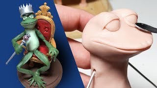 Sculpting and Painting a Frog Prince from Polymer Clay Timelapse Tutorial