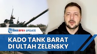 Bahagianya Presiden Ukraina Dapat Kado Tank di Hari Ulang Tahun, Zelensky: Terima Kasih Sekutu Kami