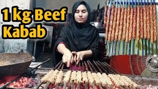 Beef Seekh Kabab Recipe By Misbah BBQ Girl || Eid Special #trending #recipe #kabab