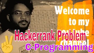 Hackerrank problem (competitive programming) :- Pattern printing in C Language
