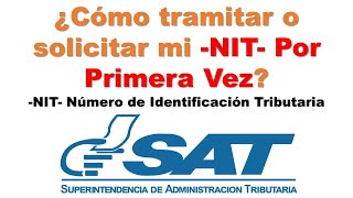 ¿Cómo TRAMITAR o SOLICITAR  mi NIT por primera Vez, de forma práctica y sencilla, sin salir de casa?