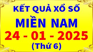 Kết quả xổ số miền nam hôm nay thứ 6 ngày 24/1/2025 (xs Vĩnh Long, xs Bình Dương, xs Trà Vinh)