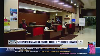 Storm preparations: What to do if you lose power