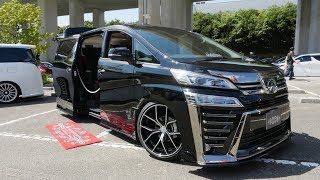 (HD)HEARTS TOYOTA 30 VELLFIRE custom ハーツ 30系ヴェルファイア デモカー - アルヴェルミーティング2018