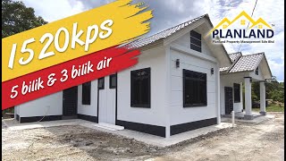 Berkeluasan 1520kps....5 bilik \u0026 3 bilik air....lokasi di Pt Raja, Batu Pahat.