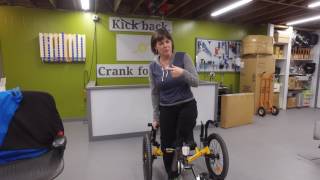 Tish Rides Her New Adaptive Catrike