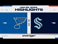 NHL Highlights | Blues vs. Kraken - January 26, 2024