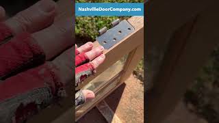 A perfect door slab installation