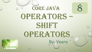 Core JAVA - Shift Operators (Positive Numbers)