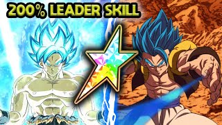 100% PHY LR GOGETA BLUE + UNIVERSE TREE SSB GOKU ROTATION! Dragon Ball Z Dokkan Battle