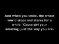 Download Just The Way You Are Bruno Mars on Screen mp3