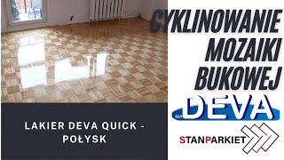 cyklinowanie mozaiki bukowej