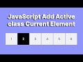 JavaScript Add Active Class to Current Element with HTML CSS | HTML CSS JavaScript @raselcoder