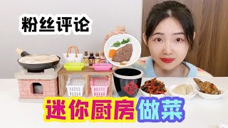 用迷你廚房做粉絲喜歡的食物，一次做出4道菜，真的很好吃！