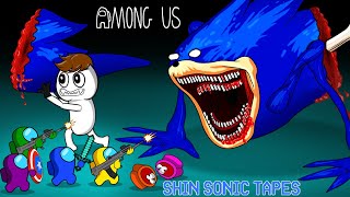 Bloper Leads Crewmates Against the Terrifying Shin Sonic Tapes! | Peanut Animation