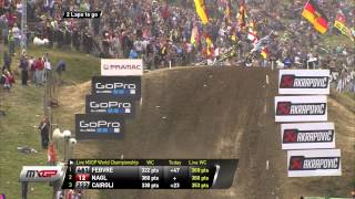 Dean Ferris vs Kevin Strijbos MXGP of Germany 2015 - motocross