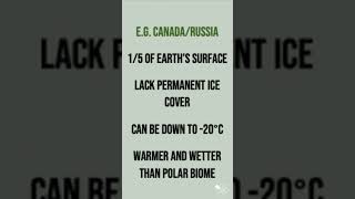 The Tundra Biome | 60 Second Geography on Cold Environments