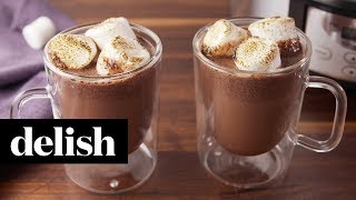 How to Make Crock-Pot Red Wine Hot Cocoa | Recipe | Delish