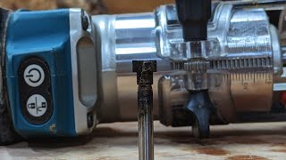 【トリマーで、使いこなせると便利なキーホールビット！】A keyhole bit that is convenient to use with a trimmer!