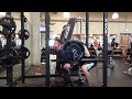 605x3 squat at 205 lbs.