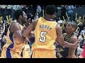 2002 NBA SEASON - REGGIE MILLER AND KOBE BRYANT FIGHT