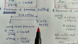 Difference between Parallel Sailing and Plane Sailing ...