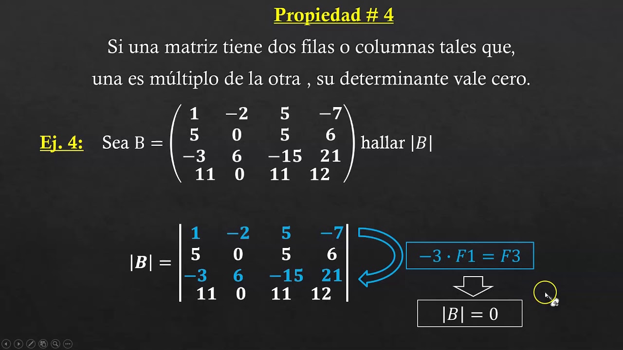 Determinantes Parte B - YouTube