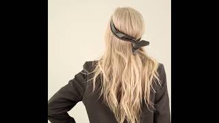 CORINNE - How To Get The Look - Leather Hair Band Wire - Black