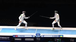 FE M E Individual Rio GP 2016 Semifinal 02 podium HEREY UKR vs STEFFEN SUI