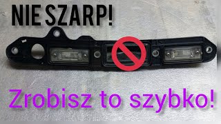 Naprawa przycisku bagażnika tylnej klapy VW Passat b6