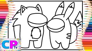 Among Us Coloring Pages/Sonic vs Pikachu/Cartoon - On & On (feat. Daniel Levi) [NCS Release]