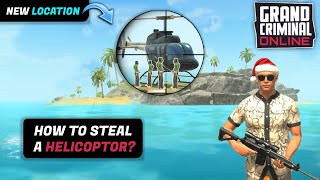 How to STEAL A HELICOPTOR in Grand Criminal Online in the new update 0.9.6 ? NEW LOCATION !!