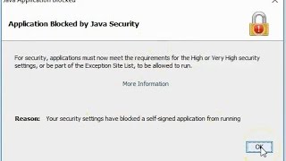 Java Fix : Applications Blocked by Security Settings for Windows 10 , 8, 7- Solved