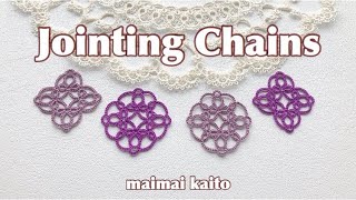 「 チェインを繋ぐ」タティングレース フリーパターン Tatting lace 