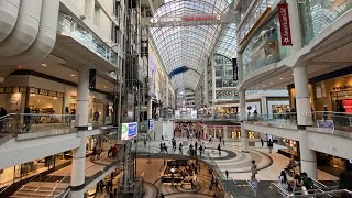 CF Toronto Eaton Centre In 4K | Busiest shopping mall of Toronto | tourist places in Toronto