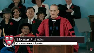 Tom Hanks. Harvard Commencement 2023