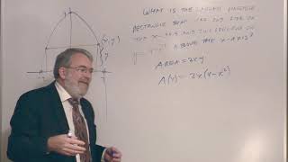 Optimization Example (Inscribed Rectangle)