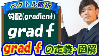 grad(gradient,勾配)の定義と意味  ～図解有り～【数学　物理学　ベクトル解析】