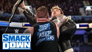 Kevin Owens knocks out Logan Paul with his cast: SmackDown New Year’s Revolution 2024 highlights