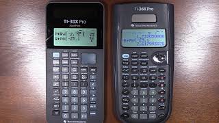 TI-30X Pro MathPrint vs TI-36X Pro -- The 30X is significantly better, but NOT sold in the USA