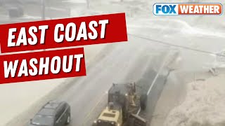 Coastal Storm Impacts Millions Along Eastern Seaboard With Excessive Rain, Rough Seas