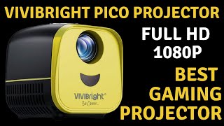 VIVIBRIGHT L1 Mini Pico LED Projector Review | Best Mini Gaming Projector 2021