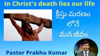 క్రీస్తు మరణం లోనే మన జీవం - In Christ's death lies our life- Pastor Prabhu Kumar