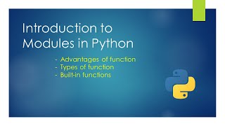 Introduction to Modules in Python | term-2 | Unit-2 | Class -11th CBSE Computer Science
