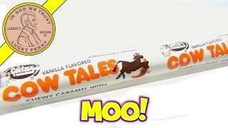 Goetzes Vanilla Flavored Cow Tales, Caramel with Cream Center - Unique \u0026 Oddball Candy