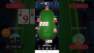 #winzo#winzopoker#Flush vs straight flush#