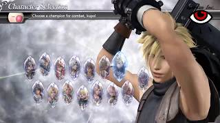 Dissidia Final Fantasy NT - Closed Beta Test - Cloud Strife Gameplay (PS4)