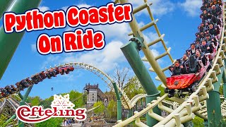 Python Roller Coaster Full Ride | Classic Looping Coaster at Efteling Theme Park (April 2025) [4K]
