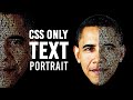 CSS Text Portrait Effects Html CSS Tutorial | Online Tutorials 2022