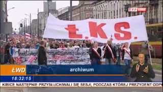 ŁWD   29 05 2013   Protest kibiców i burzliwa sesja w Łodzi